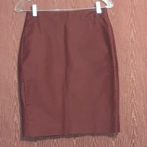 J. CREW BURGUNDY WOMEN'S MINI SKIRT SIZE 0